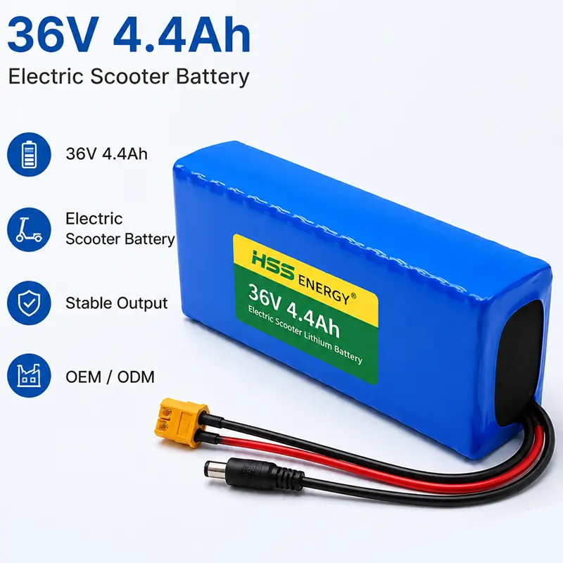 Batería de litio para scooter eléctrico de 36 V y 4,4 Ah