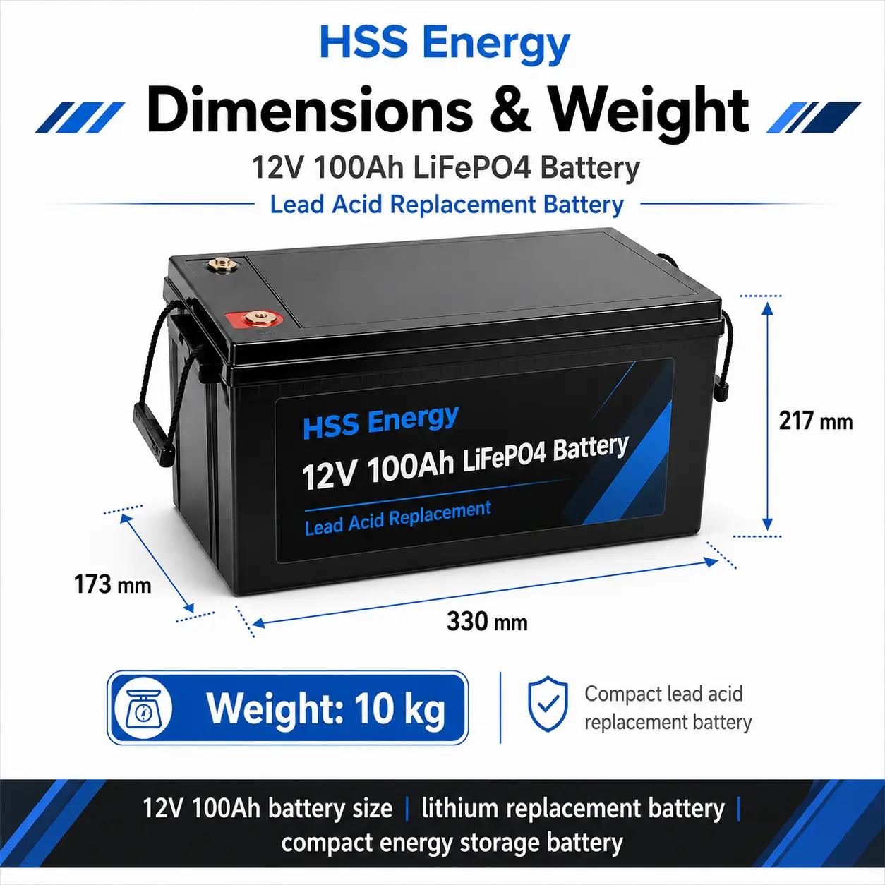 12V 100Ah LiFePO4 Battery